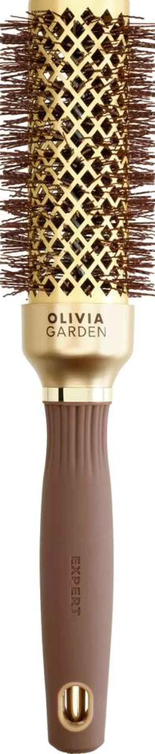 Outlet Olivia Garden Expert Blowout Shine mit gewellten Borsten Gold & Braun