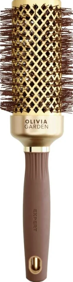 Outlet Olivia Garden Expert Blowout Shine mit gewellten Borsten Gold & Braun