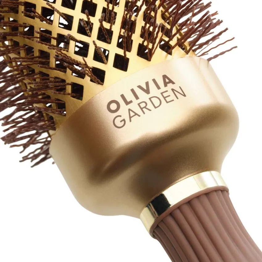 Outlet Olivia Garden Expert Blowout Shine mit gewellten Borsten Gold & Braun