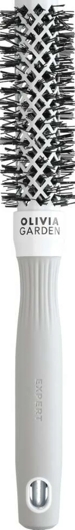 Outlet Olivia Garden Expert Blowout Shine Rundbürste Weiß & Grau