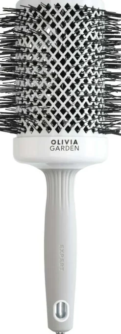 Outlet Olivia Garden Expert Blowout Shine Rundbürste Weiß & Grau