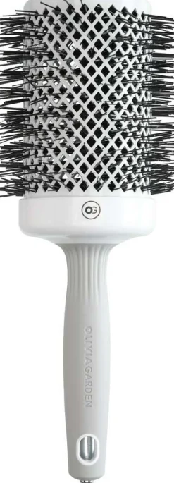 Outlet Olivia Garden Expert Blowout Shine Rundbürste Weiß & Grau