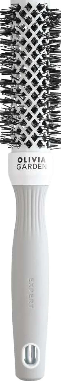 Outlet Olivia Garden Expert Blowout Shine Rundbürste Weiß & Grau