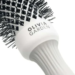 Outlet Olivia Garden Expert Blowout Shine Rundbürste Weiß & Grau