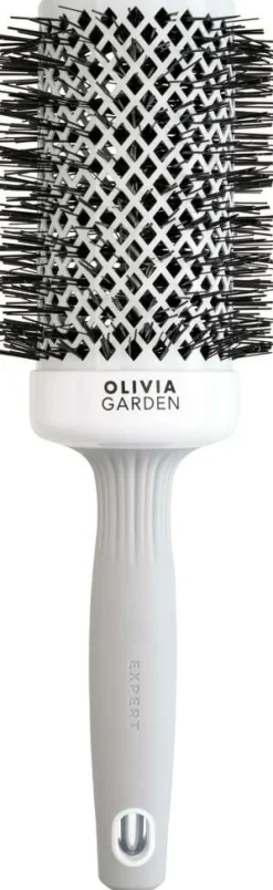 Outlet Olivia Garden Expert Blowout Shine Rundbürste Weiß & Grau