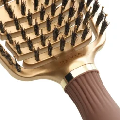 Clearance Olivia Garden Expert Care Flex mit Wildschwein- und Nylonborsten Gold & Braun