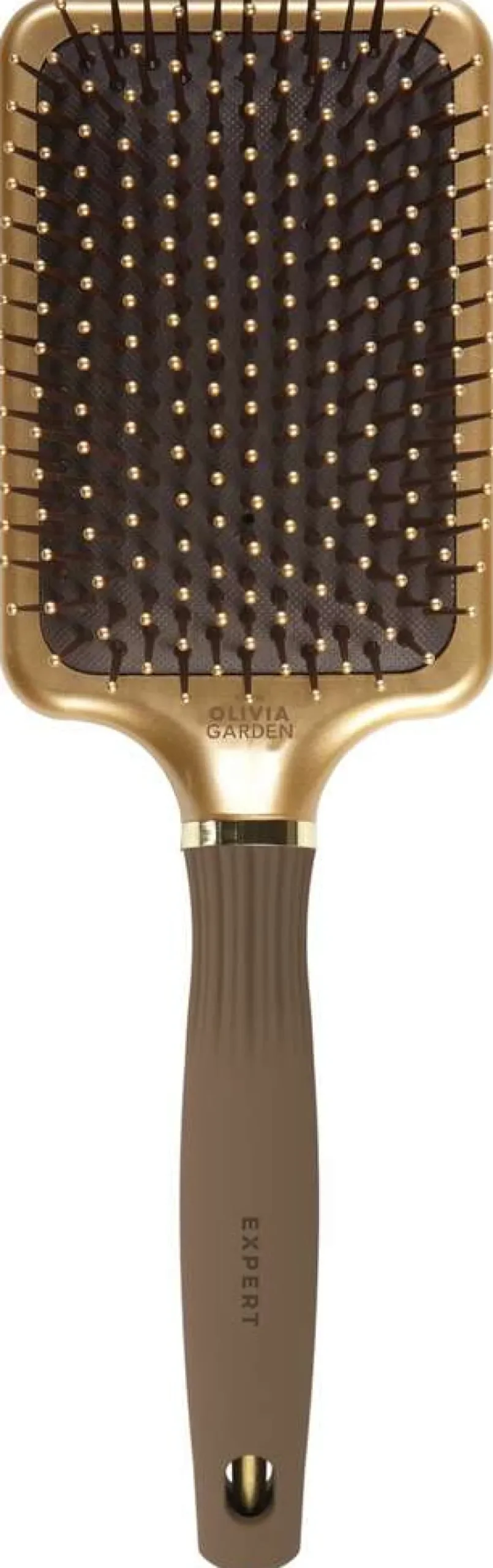 Best Olivia Garden Expert Care Rectangular mit Nylonborsten Gold & Braun