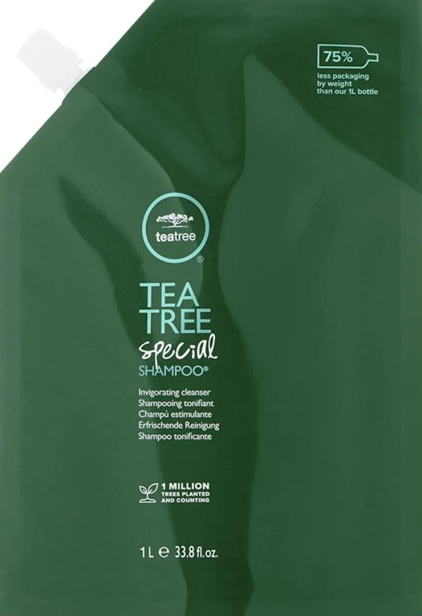 Clearance Paul Mitchell Pault Mitchell Tea Tree Special Shampoo 1000ml Refill Pouch