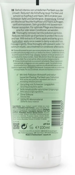 New Rausch Anti-Pollution-Peeling Shampoo mit Schweizer Apfel