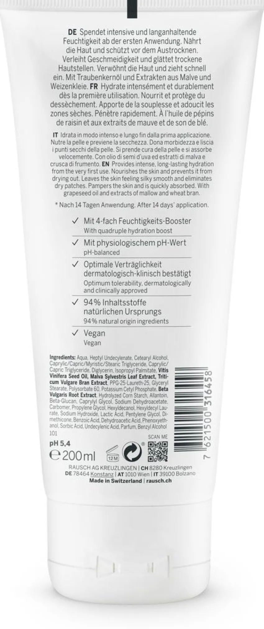 New Rausch Feuchtigkeit Body Lotion mit Malve
