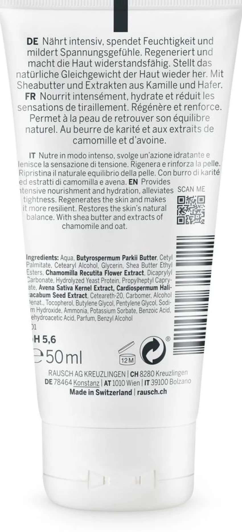 Clearance Rausch Sensitive Hand Cream mit Kamille
