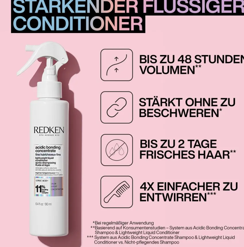 Hot Redken Acidic Bonding Concentrate Lightweight Liquid Conditioner