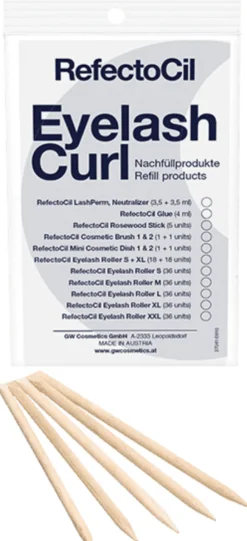 Outlet RefectoCil Eyelash Perm Refill Rosewood Sticks