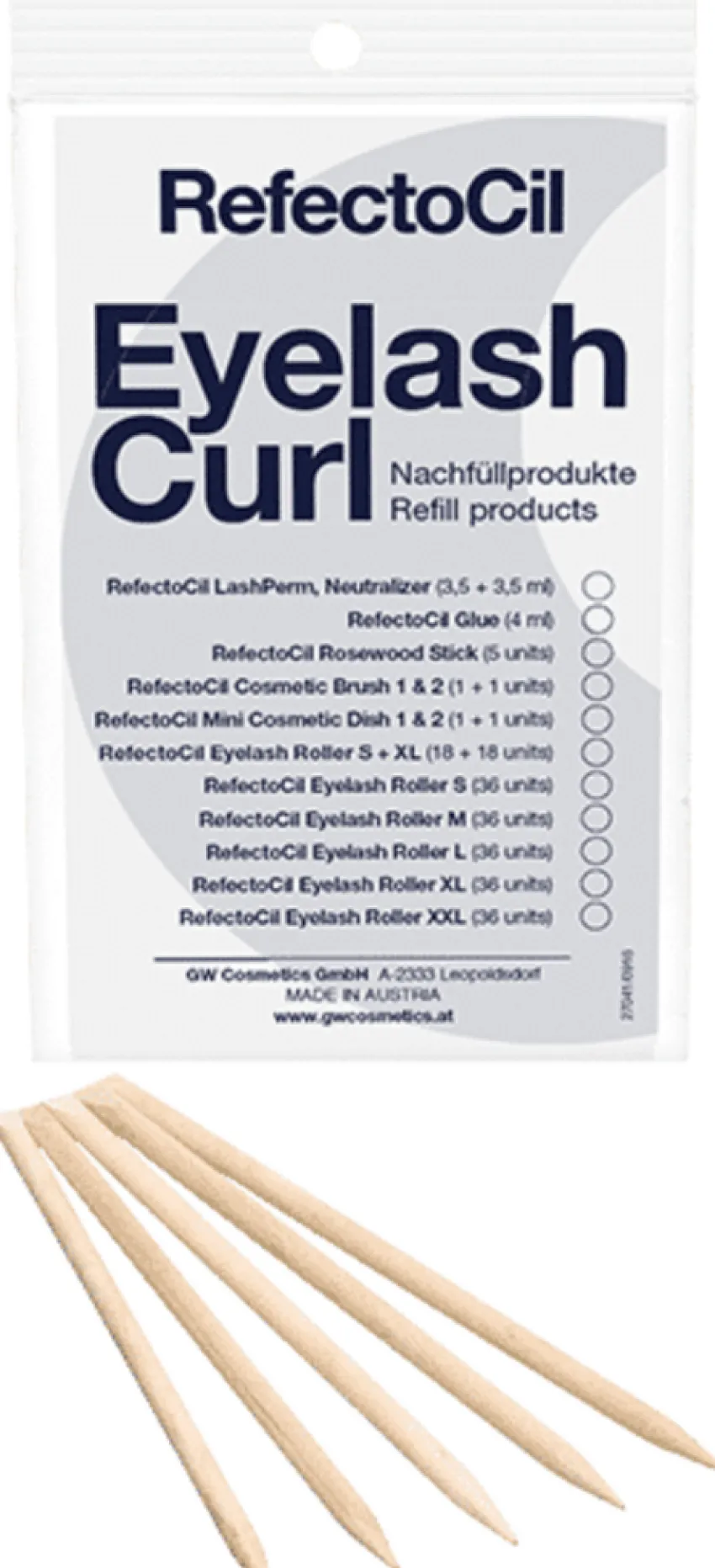 Outlet RefectoCil Eyelash Perm Refill Rosewood Sticks