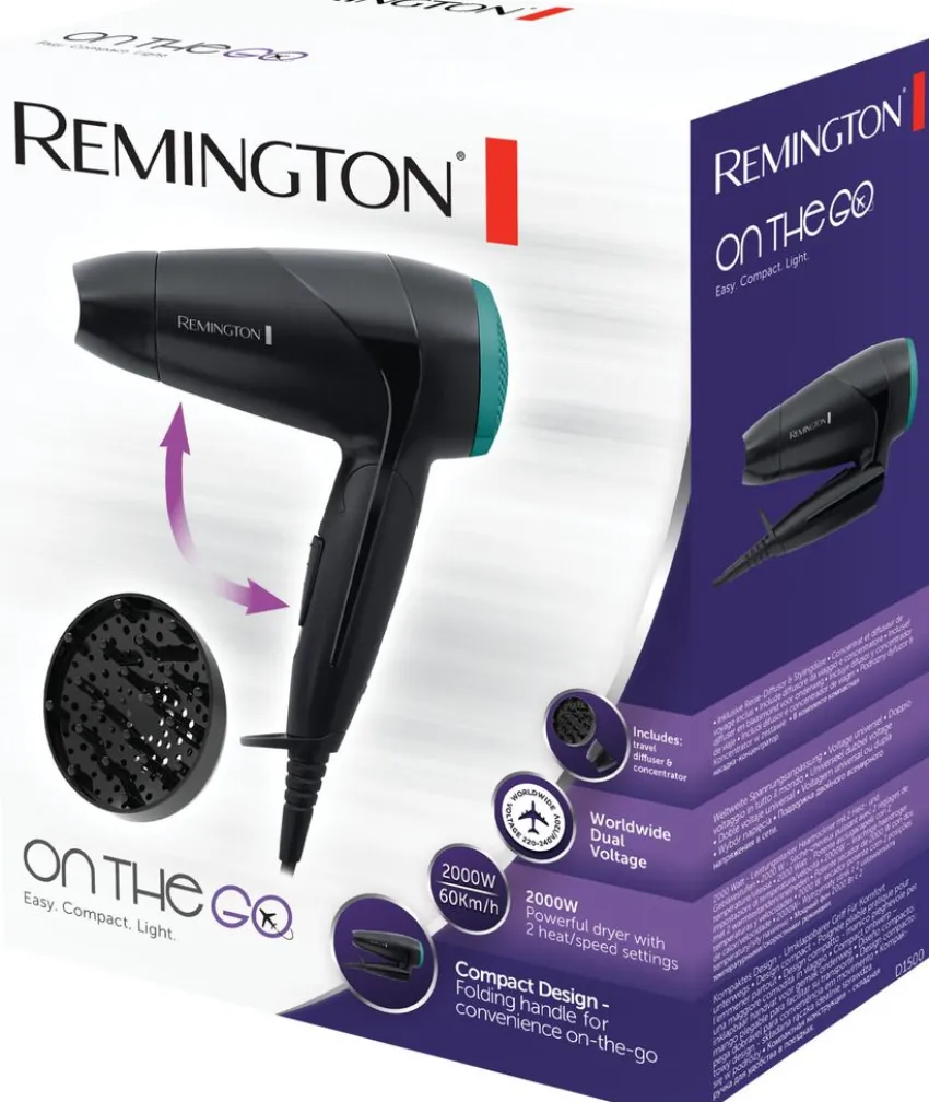 Clearance Remington On The Go Haartrockner D1500