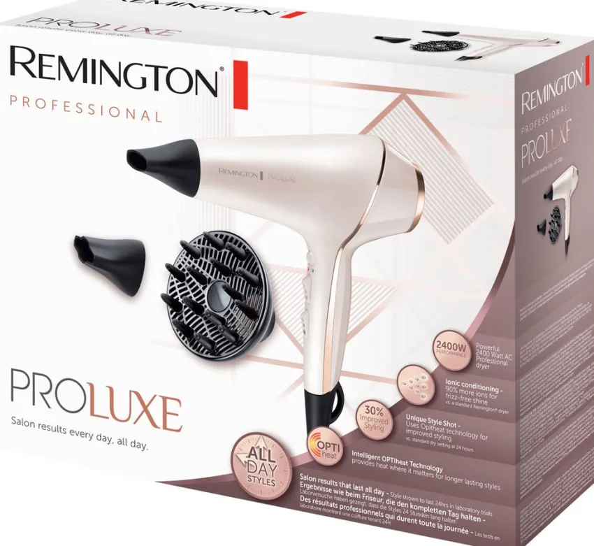 Hot Remington PROluxe Ionen-Haartrockner mit AC-Motor AC9140