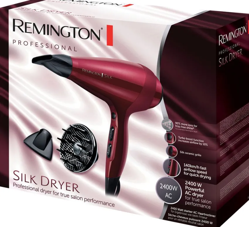 Fashion Remington Silk Ionen-Haartrockner mit AC-Motor AC9096
