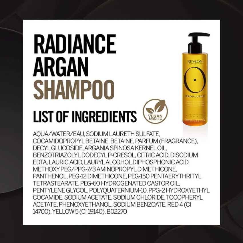 Best Revlon Professional Orofluido Radiance Argan Shampoo