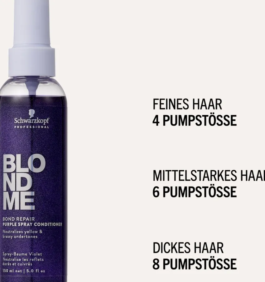 Fashion Schwarzkopf Professional Schwarzkopf Blondme Bond Repair Purple Spray Conditioner