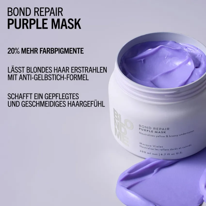 Clearance Schwarzkopf Professional Schwarzkopf Blondme Bond Repair Purple Mask