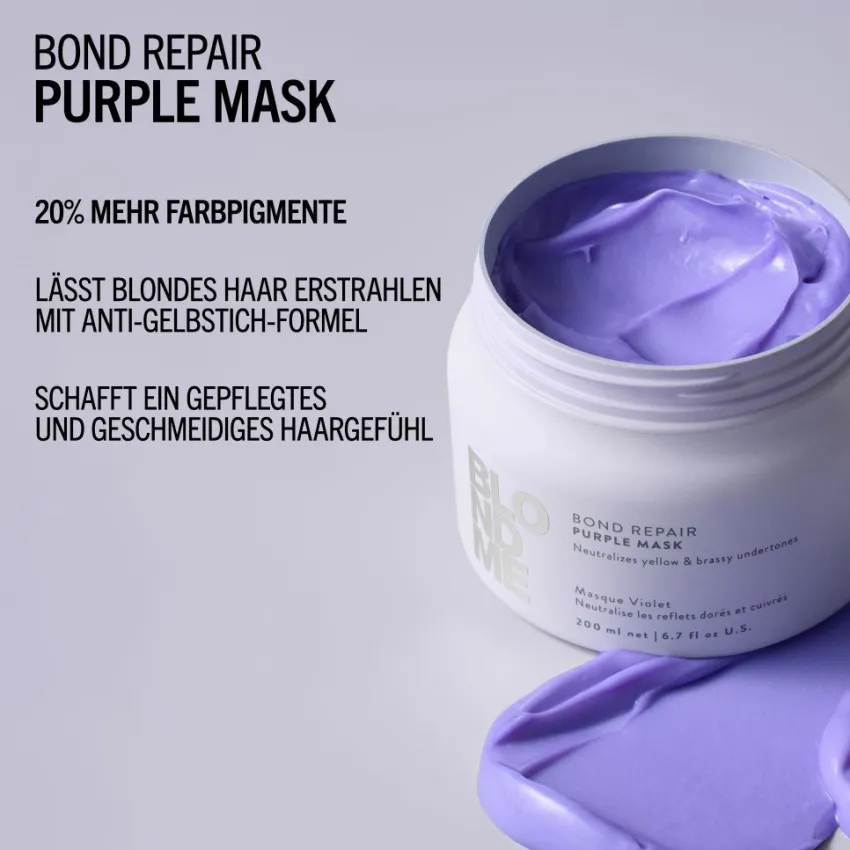 Clearance Schwarzkopf Professional Schwarzkopf Blondme Bond Repair Purple Mask