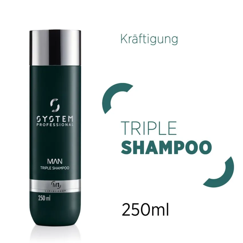 Best System Professional Lipid Code Man Triple Shampoo